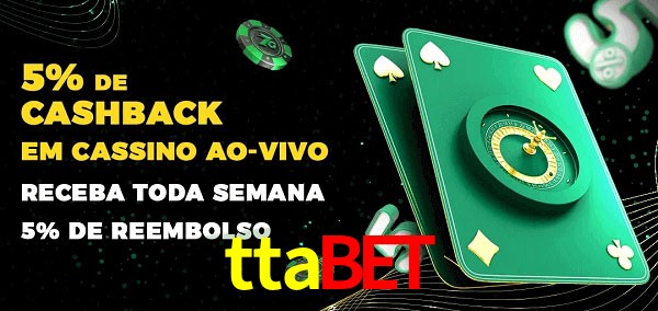 Promoções do cassino ao Vivo ttabet